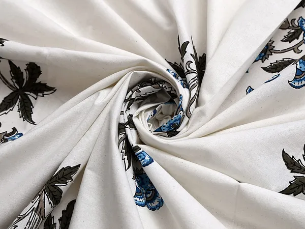 Blue_Pure_Cotton_King_Size_Bedsheet_Set_108_*_108_Inches