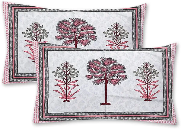 Brown_Pure_Cotton_Bedsheet_And_Pillow_King_Size_Set_108_*_108_Inches