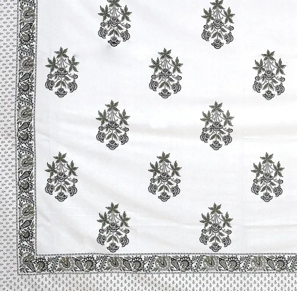 Gray_Pure_Cotton_King_Size_Bedsheet_Set_108_*_108_Inches