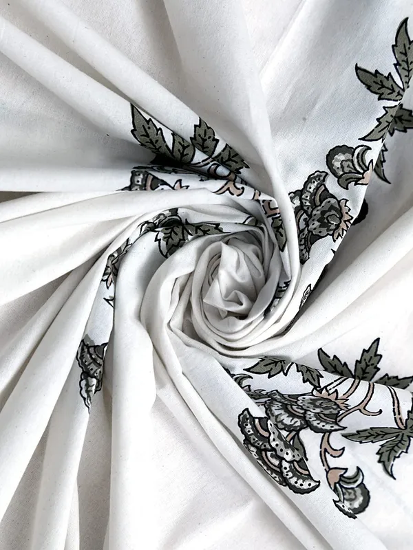 Gray_Pure_Cotton_King_Size_Bedsheet_Set_108_*_108_Inches