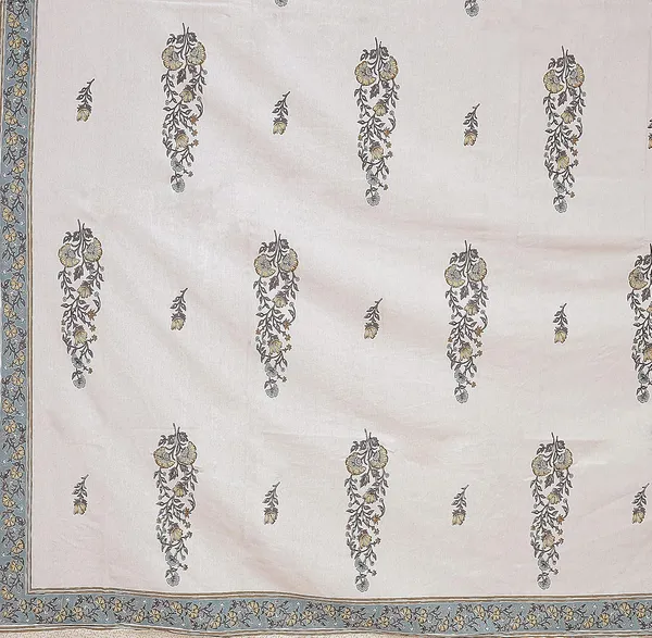 Green_Pure_Cotton_Pillow_And_Bedsheet_King_Size_Set_108_*_108_Inches