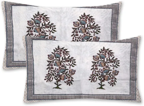 Gray_Pure_Cotton_Bedsheet_And_Pillow_King_Size_Set_108_*_108_Inches