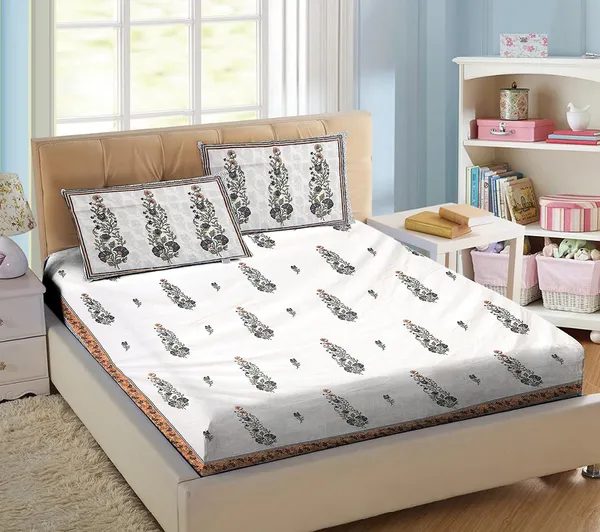 Mustard_Pure_Cotton_Pillow_And_Bedsheet_King_Size_Set_108_*_108_Inches