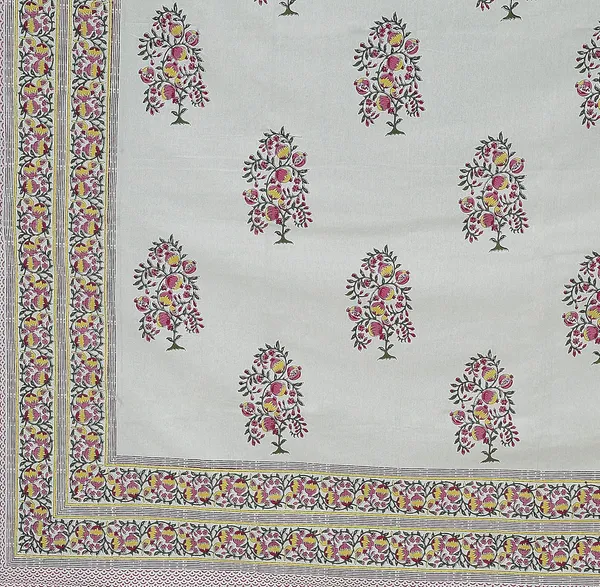 Yellow_Pure_Cotton_Bedsheet_And_Pillow_King_Size_Set_108_*_108_Inches