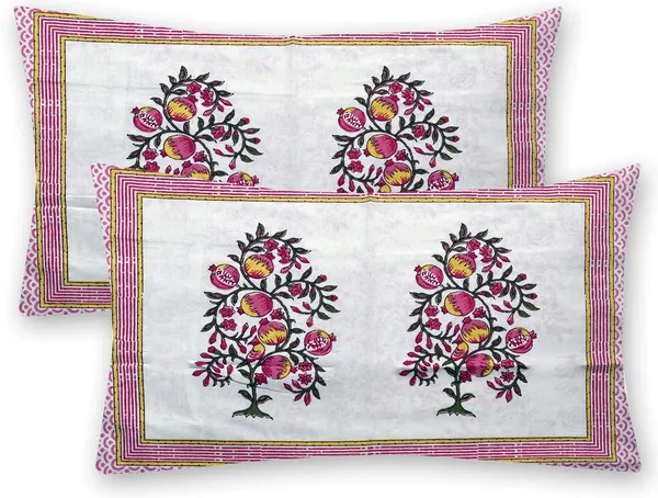 Yellow_Pure_Cotton_Bedsheet_And_Pillow_King_Size_Set_108_*_108_Inches