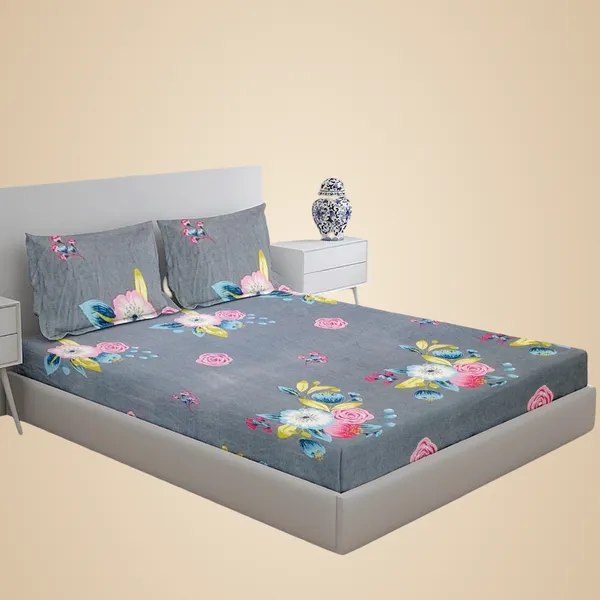 Multicolor_100%_Microfiber_Bedsheet_For_Double_Bed_With_2_Pillow_Covers_Breathable_|_Wrinklefree_And_Softtouch_Floral_Print_Sheet