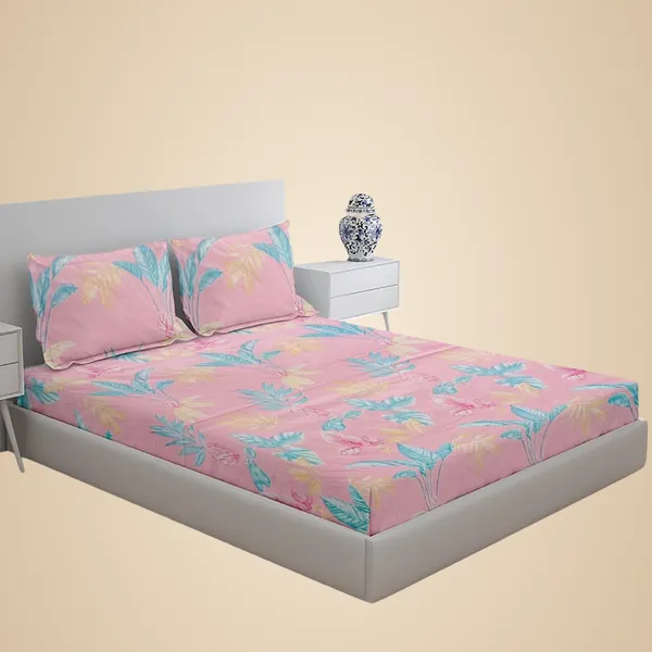 Multicolor_100%_Microfiber_Bedsheet_For_Double_Bed_With_2_Pillow_Covers_Breathable_|_Wrinklefree_And_Softtouch_Floral_Print_Sheet