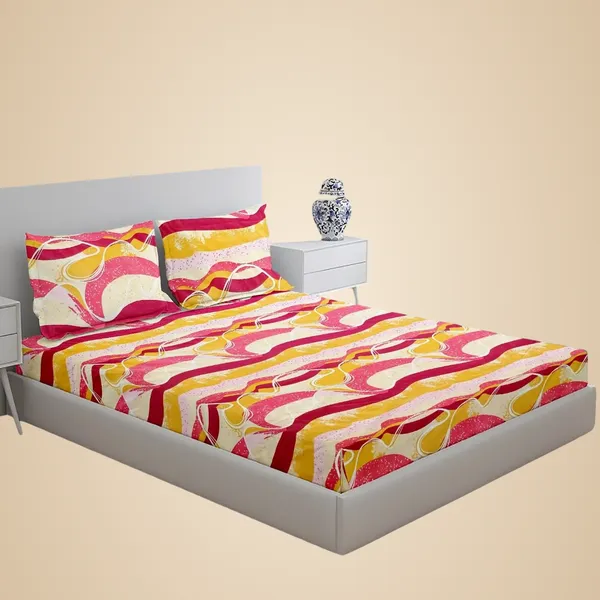 Multicolor_100%_Microfiber_Bedsheet_For_Double_Bed_With_2_Pillow_Covers_Breathable_|_Wrinklefree_And_Softtouch_Floral_Print_Sheet