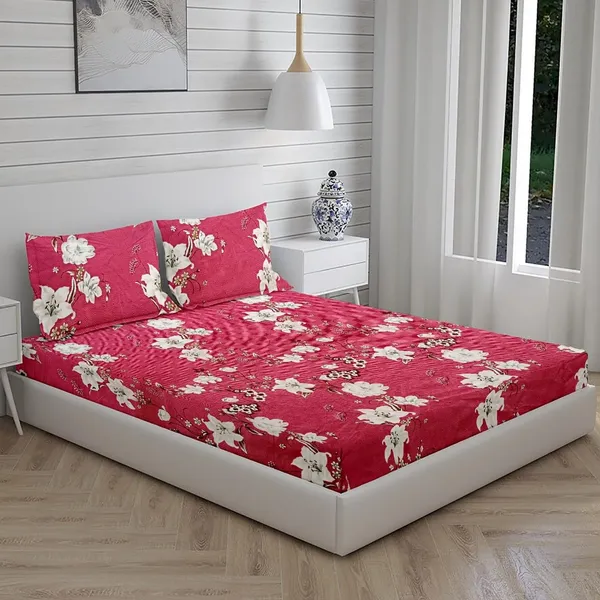 Multicolor_100%_Microfiber_Bedsheet_For_Double_Bed_With_2_Pillow_Covers_Breathable_|_Wrinklefree_And_Softtouch_Floral_Print_Sheet