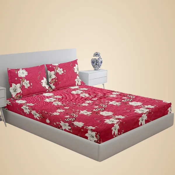 Multicolor_100%_Microfiber_Bedsheet_For_Double_Bed_With_2_Pillow_Covers_Breathable_|_Wrinklefree_And_Softtouch_Floral_Print_Sheet