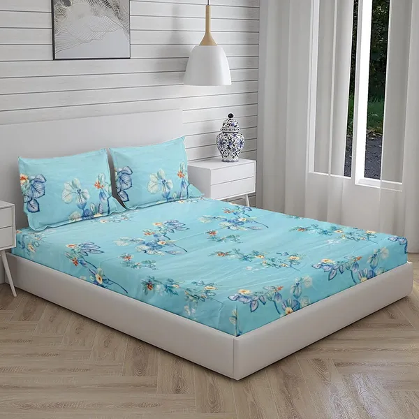 Multicolor_100%_Microfiber_Bedsheet_For_Double_Bed_With_2_Pillow_Covers_Breathable_|_Wrinklefree_And_Softtouch_Floral_Print_Sheet