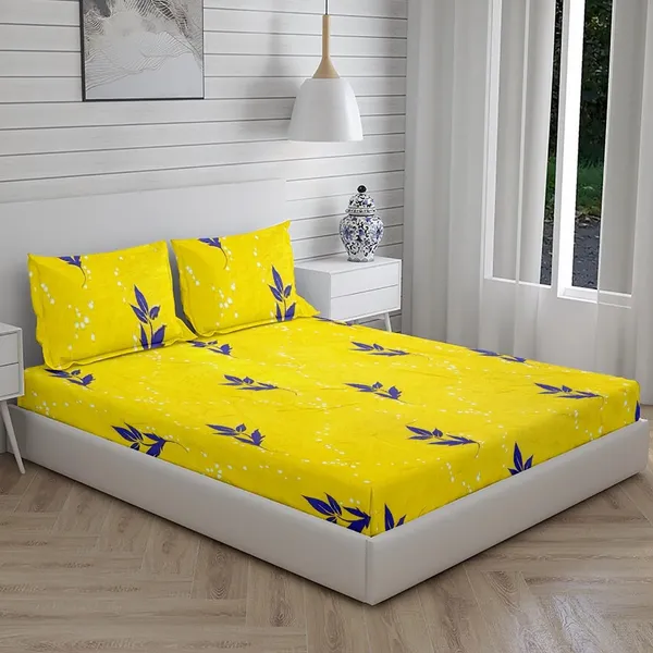 Multicolor_100%_Microfiber_Bedsheet_For_Double_Bed_With_2_Pillow_Covers_Breathable_|_Wrinklefree_And_Softtouch_Floral_Print_Sheet