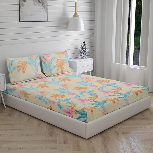 Multicolor_100%_Microfiber_Bedsheet_For_Double_Bed_With_2_Pillow_Covers_Breathable_|_Wrinklefree_And_Softtouch_Floral_Print_Sheet