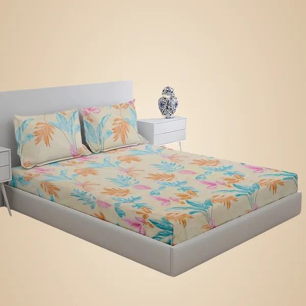 Multicolor_100%_Microfiber_Bedsheet_For_Double_Bed_With_2_Pillow_Covers_Breathable_|_Wrinklefree_And_Softtouch_Floral_Print_Sheet