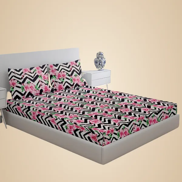 Multicolor_100%_Microfiber_Bedsheet_For_Double_Bed_With_2_Pillow_Covers_Breathable_|_Wrinklefree_And_Softtouch_Floral_Print_Sheet