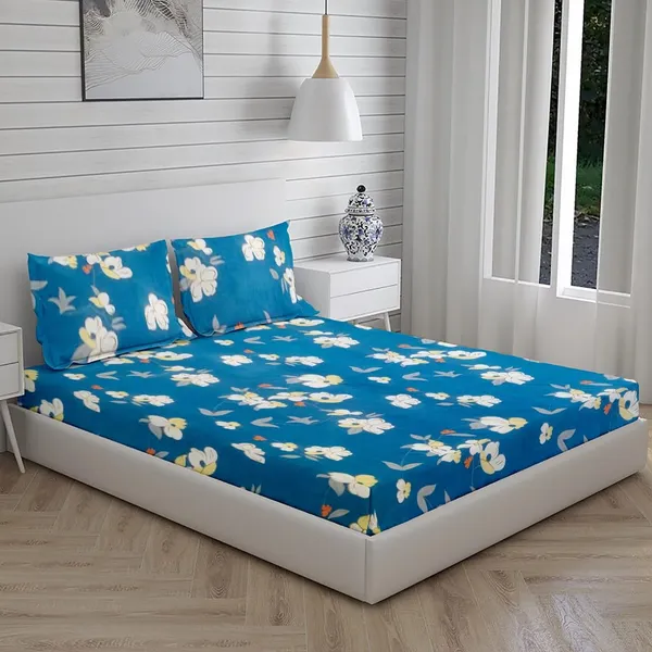 Multicolor_100%_Microfiber_Bedsheet_For_Double_Bed_With_2_Pillow_Covers_Breathable_|_Wrinklefree_And_Softtouch_Floral_Print_Sheet