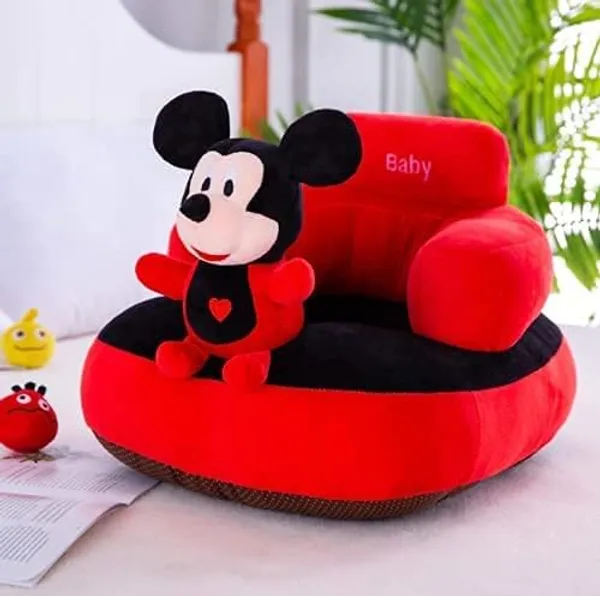 Red,Black_Baby_Sofa_Chair,_Plush_Kids_Couch_With_Cushion