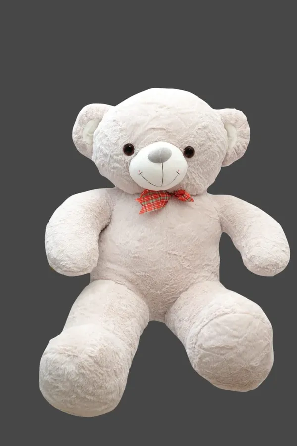 White_Teddy_Bear_Neck_Brow_/_Cute_And_Soft_Teddy_Bear_-_100_Cm