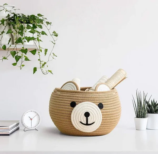 Kids_wonders_Baby_bear_cotton_rope_jute_basket_brown