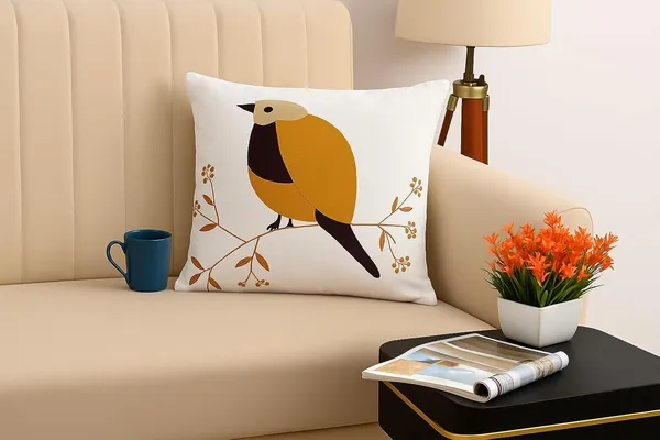 Off_White_Decorative_Throw_Cushion_Cover_With_Embroidered_Blue_And_White_Floral_Design,_Square_Cushion_Case_16_X_16_In