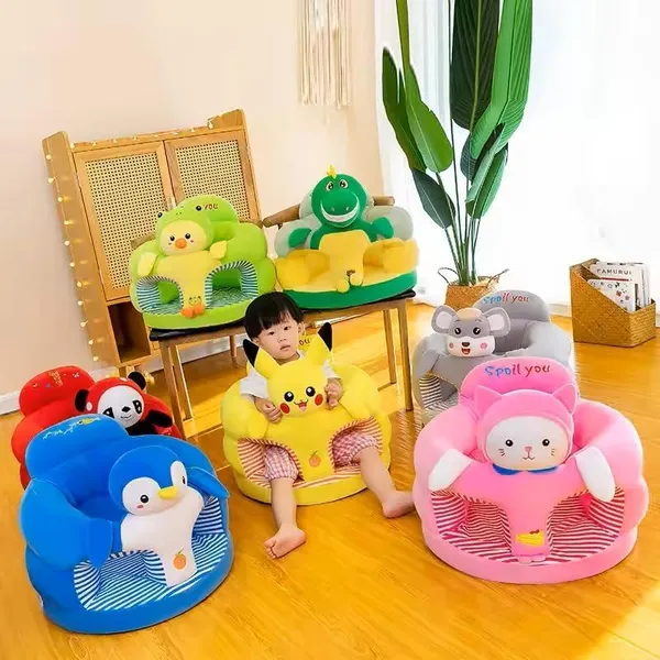 Blue_Kids_Plush_Sofa_Chair,_Animal_Design,_Pink_Cat,_40_X_35_Cm,_Striped_Interior