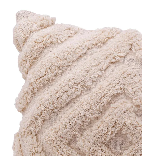 Cream1_Boho_Decorative_Cushion_Covers,_Floral_Tufted_Design_With_Tassels
