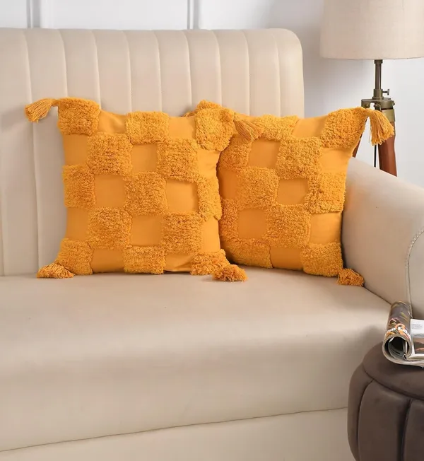 Mustard_Boho_Decorative_Cushion_Covers,_Floral_Tufted_Design_With_Tassels