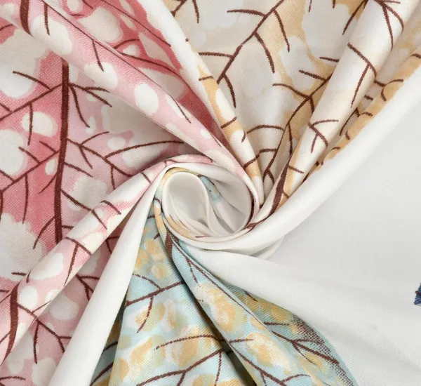 Multicolor_Floral_Print_Bedding_Set_With_Pink_Pillowcases,_Modern_Bedroom_Collection,_White_Base_With_Multi-Color_Flowers_In_King_Size_(108_X_108_In)
