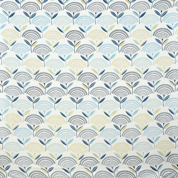 Light_Blue_Fan_Pattern_Bedding_Set_With_Contrasted_Pillow_Covers,_Modern_Bedroom_Collection,_White_Base_With_Motif_Design_King_Size_(108_X_108_In)