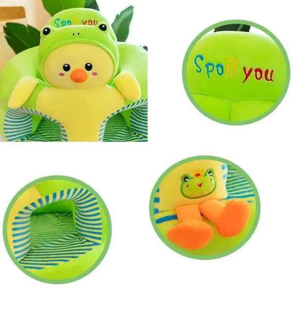 Green_Kids_Plush_Sofa_Chair,_Animal_Design,_Pink_Cat,_40_X_35_Cm,_Striped_Interior