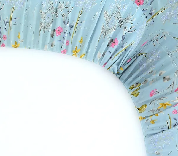 Light_Blue_Cotton_Floral_Double_Bedsheet_Set_With_2_Pillow_Covers,_72_X_78_X_8_In