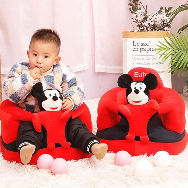 Red_Black_Kids_Plush_Sofa_Chair,Mickey_Design,_Toddler_Sofa_Seat,_40_X_35_Cm,_Striped_Interior