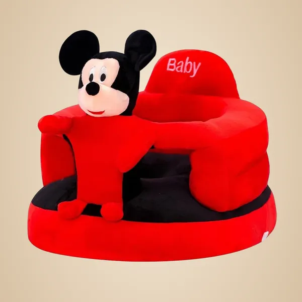 Red_Black_Kids_Plush_Sofa_Chair,Mickey_Design,_Toddler_Sofa_Seat,_40_X_35_Cm,_Striped_Interior