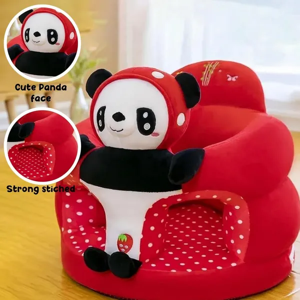 Red_White_Kids_Plush_Sofa_Chair,_Animal_Design,_Pink_Cat,_40_X_35_Cm,_Striped_Interior