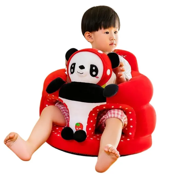 Red_White_Kids_Plush_Sofa_Chair,_Animal_Design,_Pink_Cat,_40_X_35_Cm,_Striped_Interior