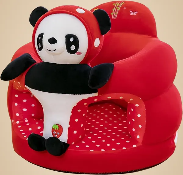 Red_White_Kids_Plush_Sofa_Chair,_Animal_Design,_Pink_Cat,_40_X_35_Cm,_Striped_Interior