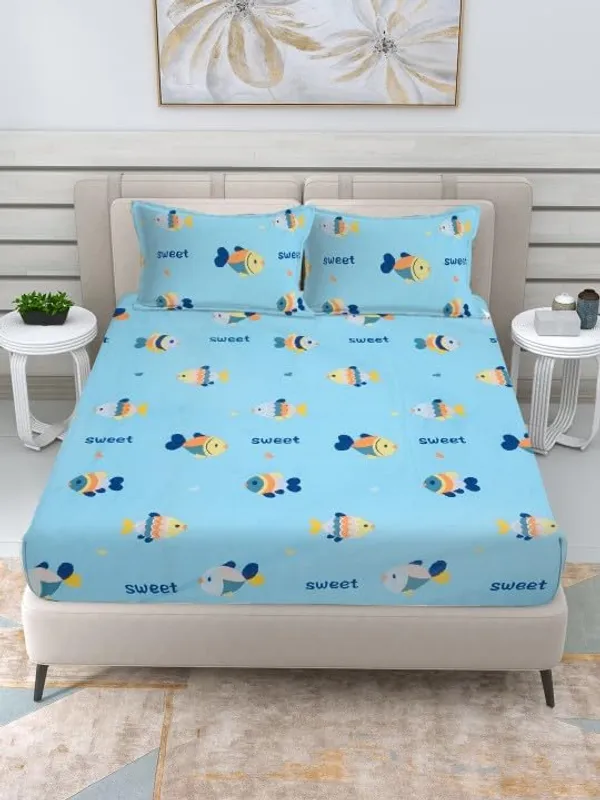 Sky_Blue_Kids_Print_Bedsheet_For_Kids_Room_Flat_Bedsheet_With_2_Pillow_Covers_90_X_100_In