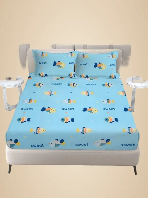 Sky_Blue_Kids_Print_Bedsheet_For_Kids_Room_Flat_Bedsheet_With_2_Pillow_Covers_90_X_100_In