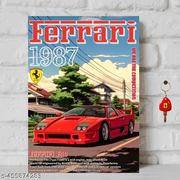 1987_F40_Anime_Style_A3_Size_Without_Frame_Wall_Poster