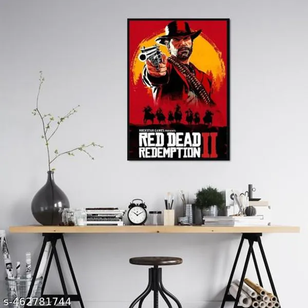 Rdr2_Video_Game_A3_Without_Frame_Wall_Poster_Poster_For_Room_Home_And_Office_Decor_Multicolor_Pack_Of_1