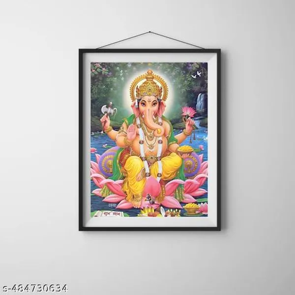 Shriganesh_Without_Frame_A3_Wall_Poster_Poster_For_Room_Home_And_Office_Decor_Multicolor_Pack_Of_1