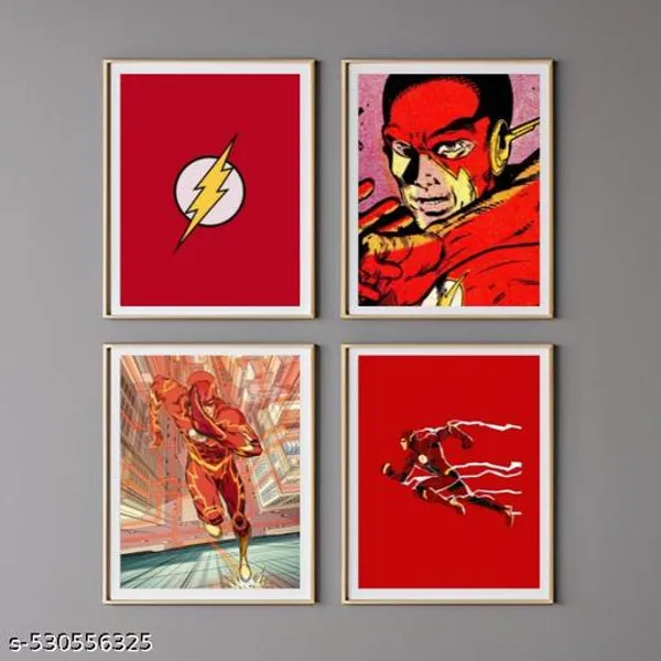 Pack_Of_4_Flash_A4_Without_Frame_Wall_Poster_Poster_For_Room_Home_And_Office_Decor_Multicolor_Pack_Of_1