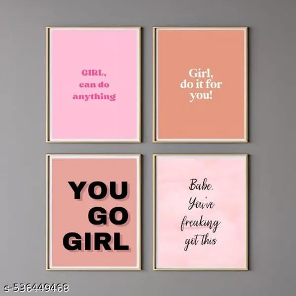Pack_Of_4_You_Go_Girl_A4_Without_Frame_Wall_Poster_Poster_For_Room_Home_And_Office_Decor_Multicolor_Pack_Of_1