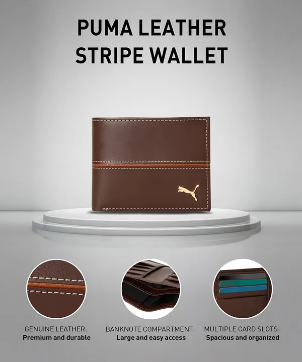 Puma_Unisex_Adult_Leather_Stripe_Wallet_Chocolate_9105502