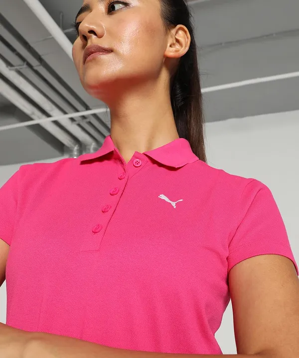 Puma_Women_Solid_Cotton_Essential_Logo_Regular_Fit_Polo_T_Shirt