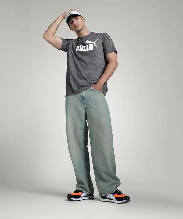 Puma_Men_S_Basic_Essential_No_1_Logo_Heather_Polyester_Solid_Regular_Fit_Tees_For_Training_And_Gym