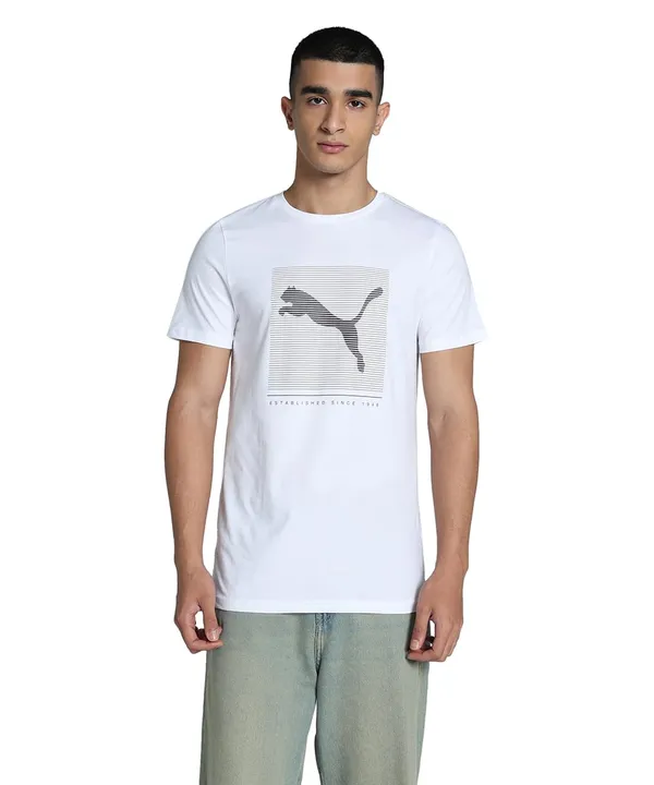 Puma_Men_S_Cotton_Essential_Stripped_Logo_Graphic_Print_Solid_Classic_Fit_Tees