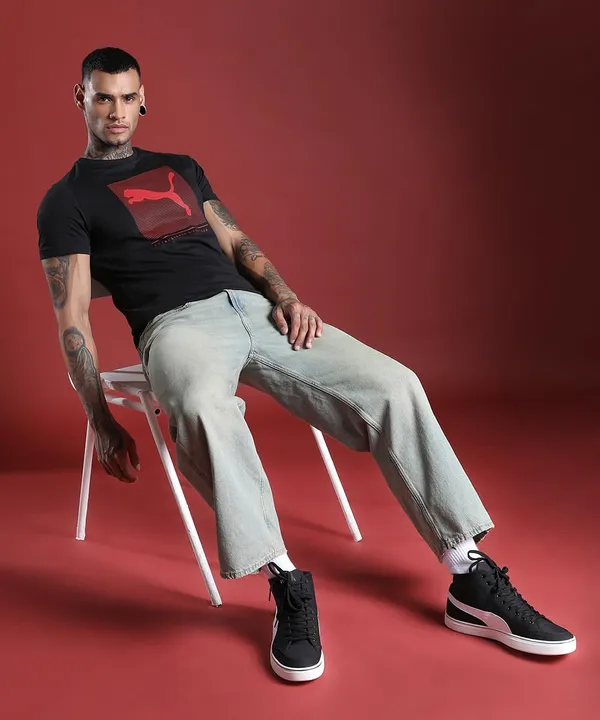 Puma_Men_S_Cotton_Essential_Stripped_Logo_Graphic_Print_Solid_Classic_Fit_Tees