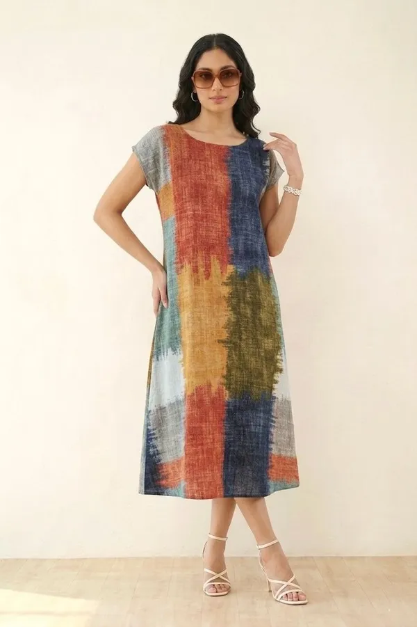 Earthstroke_Linen_Midi_Dress