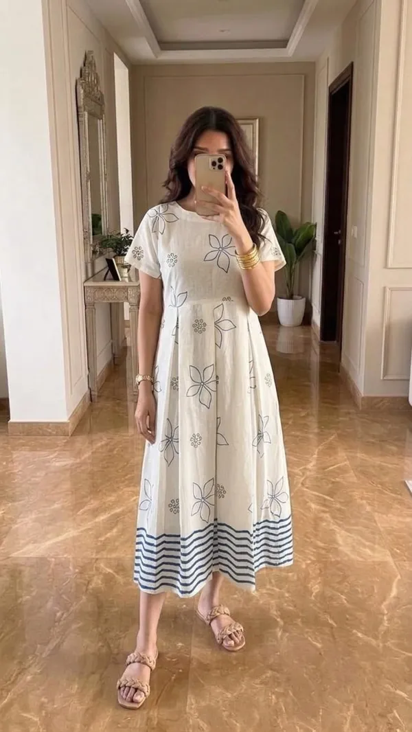 Blue_Petal_Hand_Block_Printed_Dress